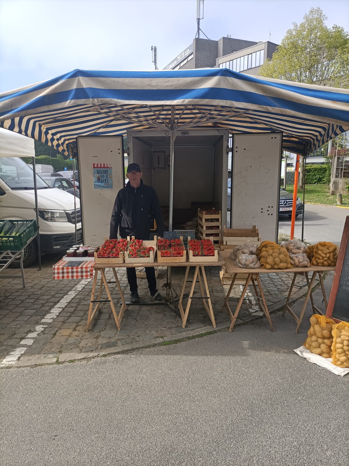 Marktkramer Foto