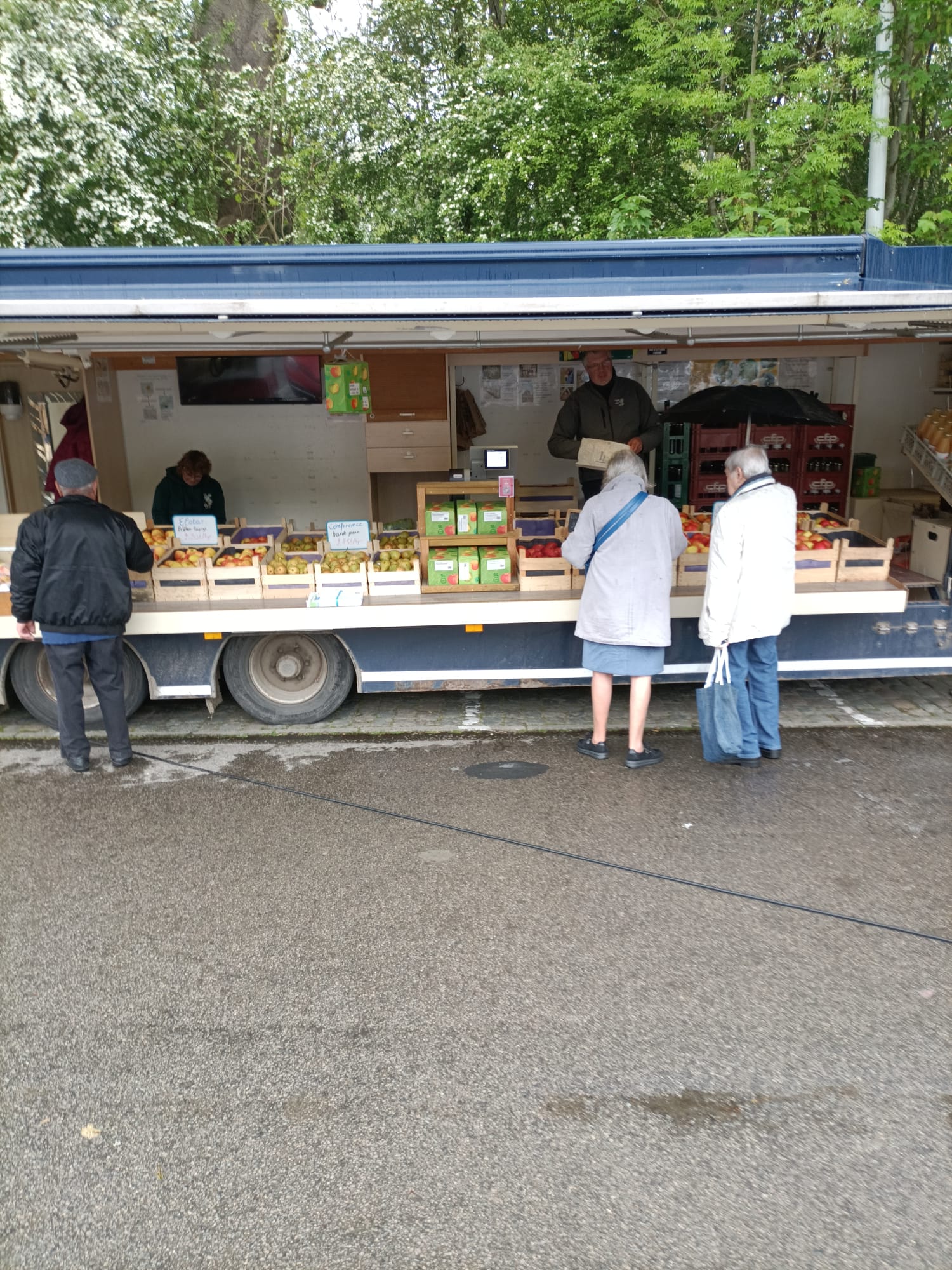 Marktkramer Foto