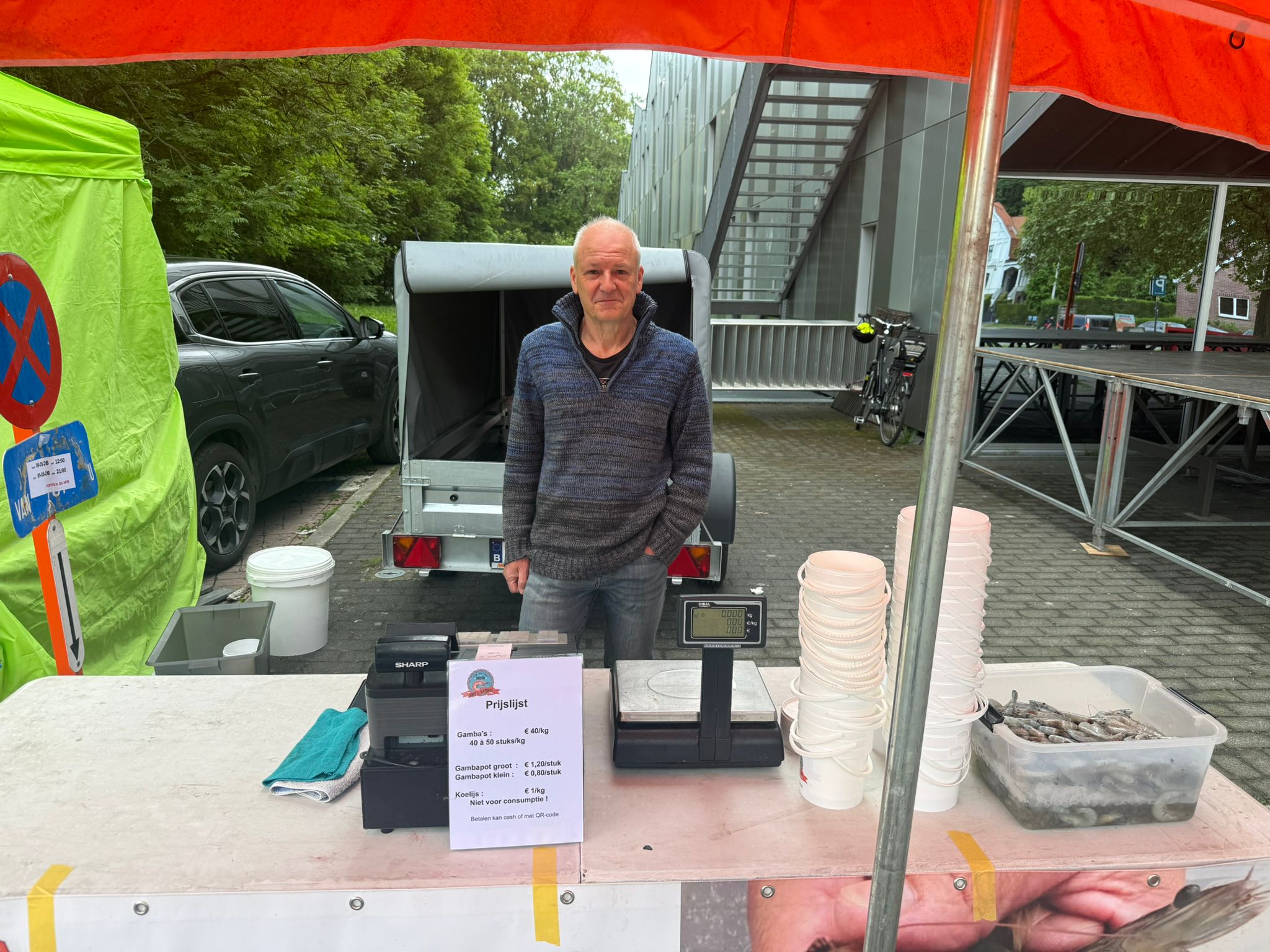 Marktkramer Foto